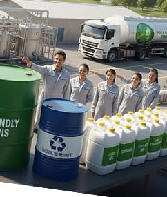 Used oil collection process