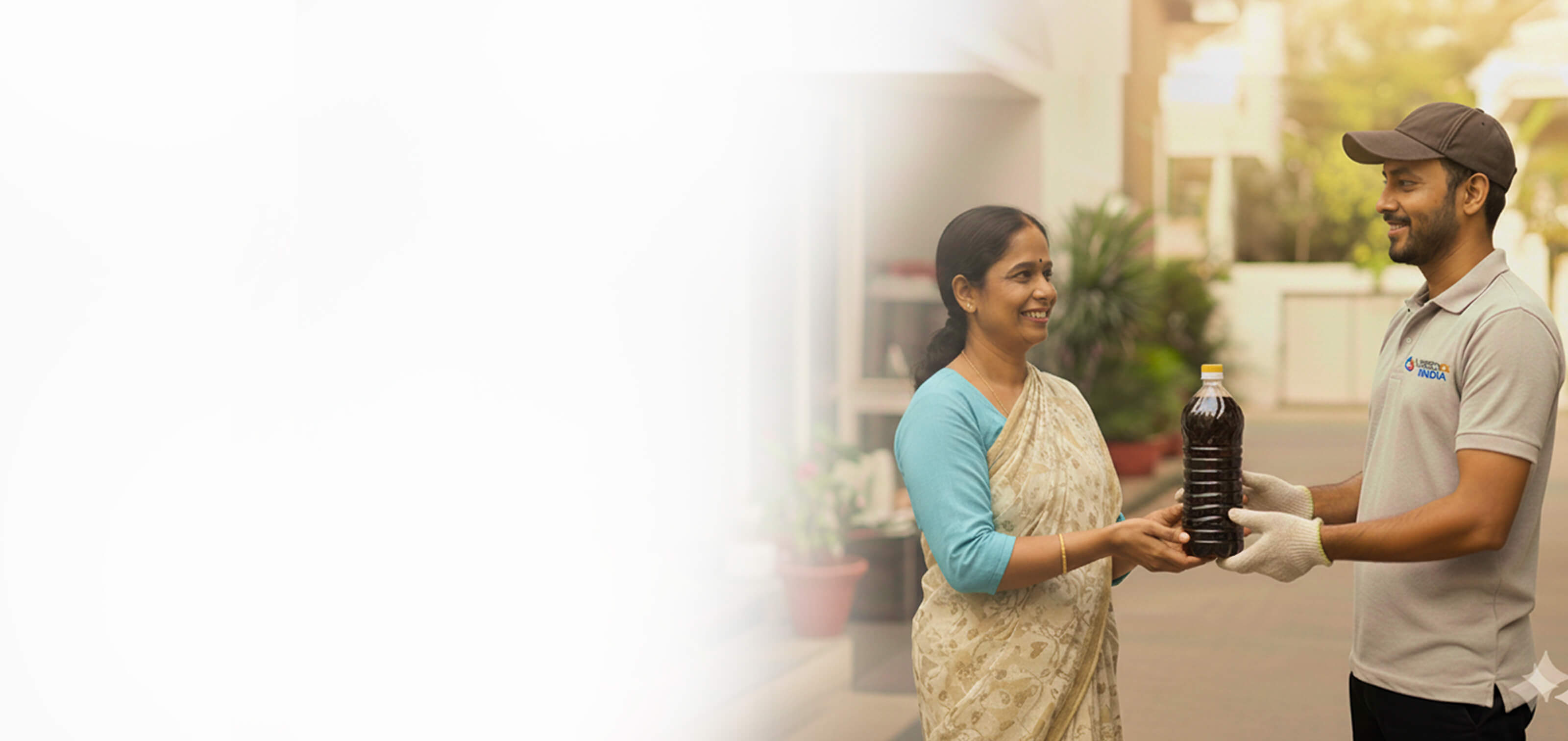 Residential used cooking oil handover